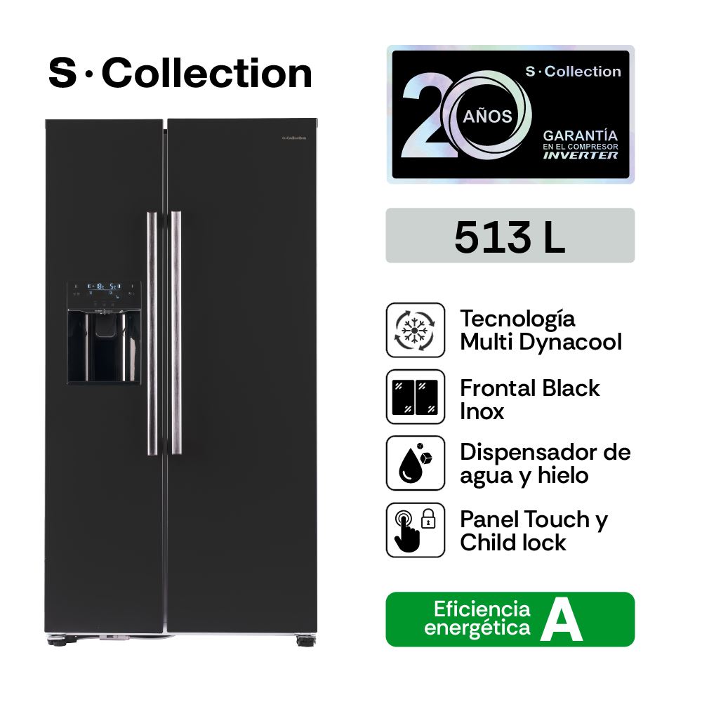 Refrigeradora SCollection Boston SBS 513L